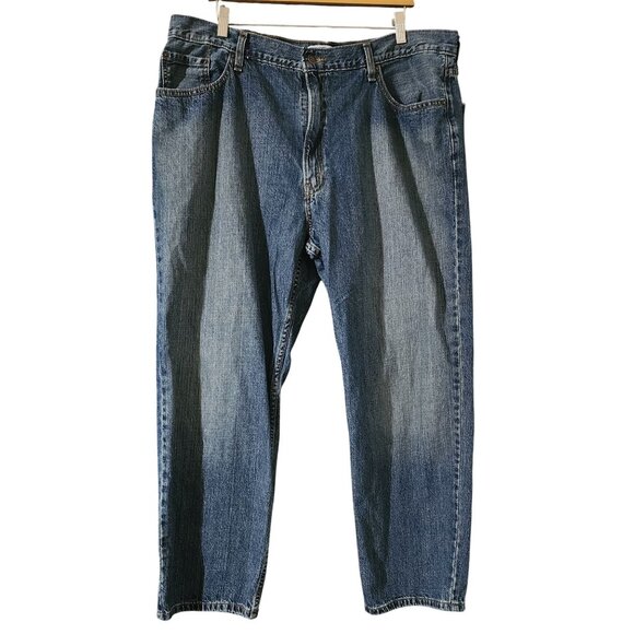 Signature By Levi Strauss & Co. Relaxed Fit Mens Jeans Size 42x30 Blue Denim 100 - Picture 1 of 7